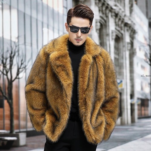 Cappotto pelliccia visone - , uomo