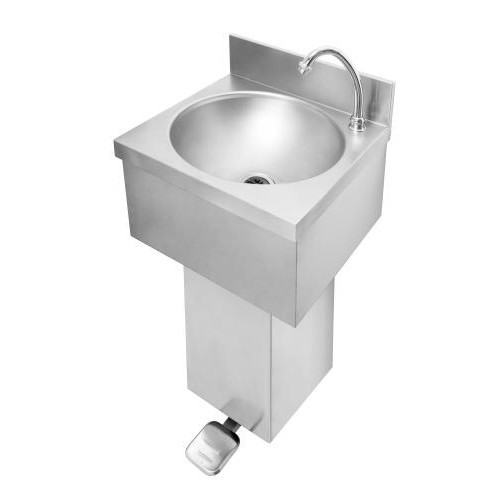 Lavamani acciaio inox comando