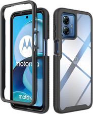 Trasparente Cover per Motorola Moto G14, Rugged Custodia Full Body Antiurto Rigi