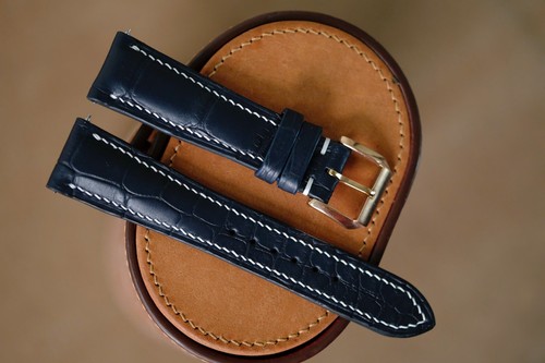 Cinturino orologio pelle - , blu