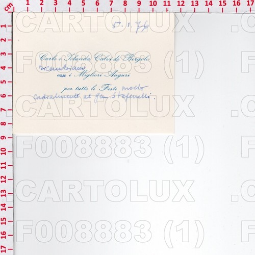 F8883 biglietto autografo - biglietto,