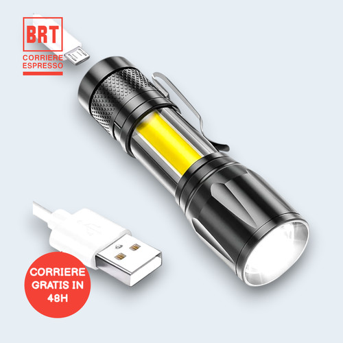 Mini torcia con - con, led