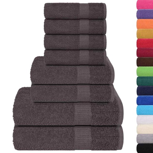 Vidaxl set asciugamani 8 - set,