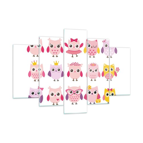 Quadro vetro 150x100cm gufo - 150x100cm,