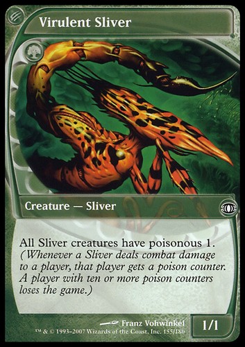Mtg virulent sliver exc - exc,