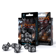 Draghi RPG Dadi Set Nero e
