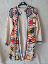 Cardigan aperto donna panna e