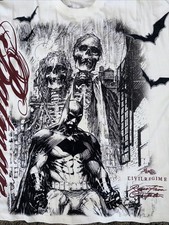 T-shirt grafica bianca Batman
