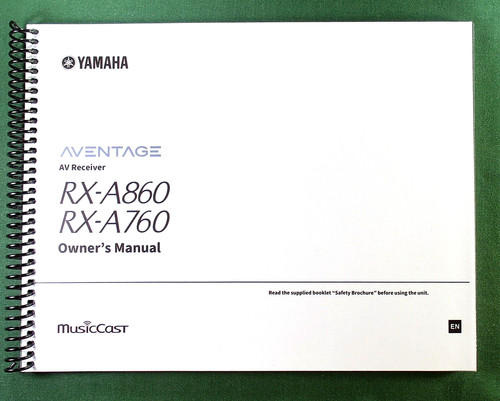 Yamaha a860 instruction - yamaha,