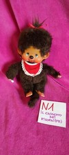 PELUCHES SCIMMIA MONICCI (1),FEMMINA SEKIGUCHI, JAPAN, VINTAGE,BAVAGLIA ROSSA 
