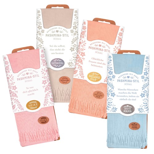 Sciarpa stile pashmina - , con