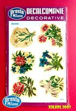fiori di campo fiori decal decalcomanie decopauge vintage 70 presto milano fiori
