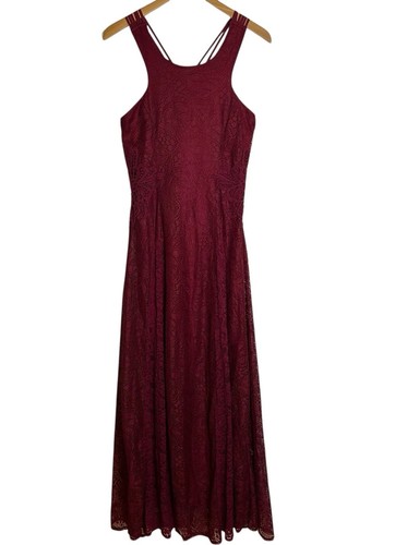 Maxi abito soieblu pizzo - maxi,
