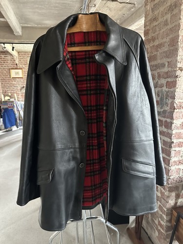 Veste cuir noir - noir, pompier