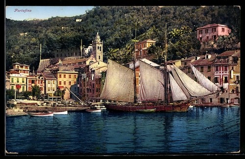 Cartolina portofino vista sul - cartolina,