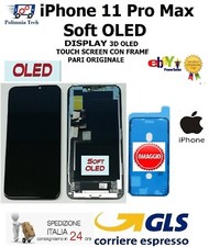 IPHONE 11 PRO MAX OLED GARANTITO DISPLAY TOUCHSCREEN FRAME PARI ORIGINALE GLS