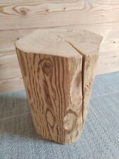 Vecchia trave del 1800 tavolino legno comodino arredamento spazzolato levigato