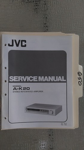 Jvc k20 manuale servizio - jvc, a-k20