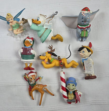 9 Ornamenti Natalizi Vintage 1987 Disney Grolier Dumbo Bambi Pippo Campanellino