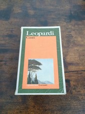 Giacomo Leopardi Canti - i grandi libri Garzanti 1975 Poesia Letteratura Scuola 