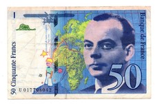 FRANCIA  - BANCONOTA DA 50 FRANCHI DEL 1994