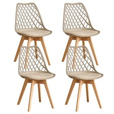 4x Sedie imbottite da pranzo