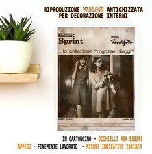 MARZOTTO SPRINT MODA Enrica Massei Hettemarks DONNA TESSUTI GONNA VESTITI 1969