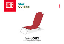 Lettino Spiaggina BRANDINA MARE in Alluminio JOLLY FIAM