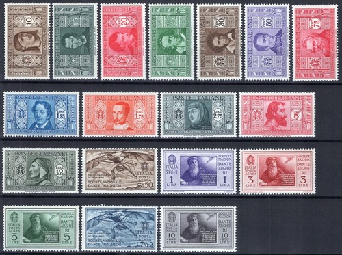 Regno italia 1932 dante - regno, d'italia