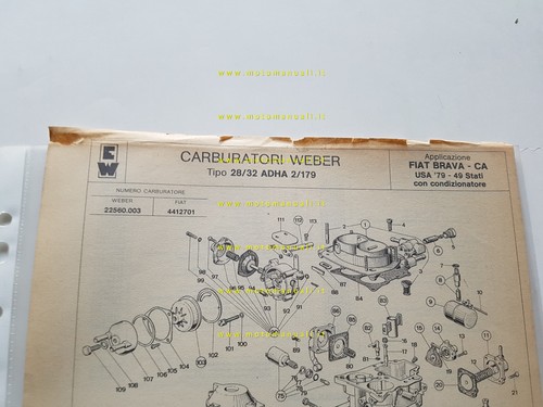 Weber carburatore adha - weber,