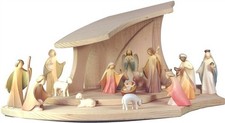 Set presepe completo in legno