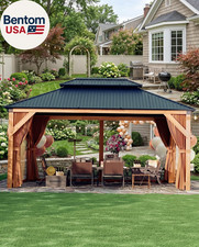10'X12' Hardtop Wood Gazebo