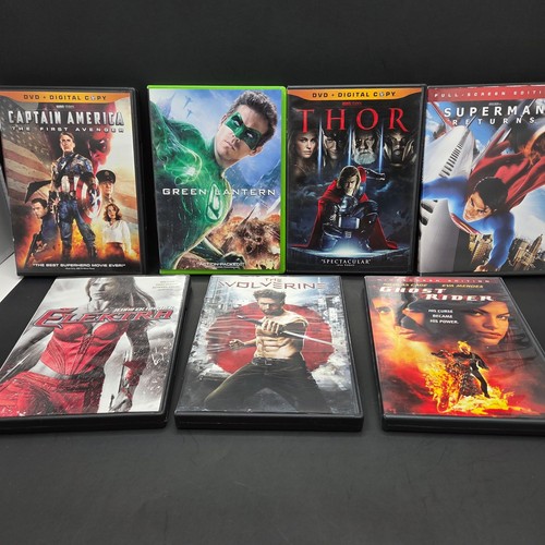 Marvel superhero dvd - marvel, lot
