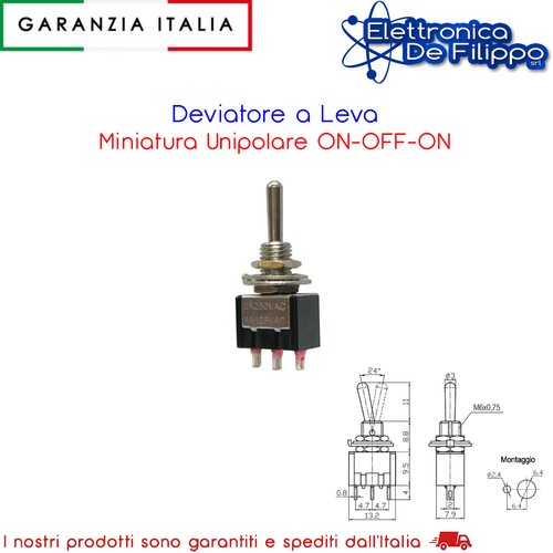 Deviatore leva miniatura - a,