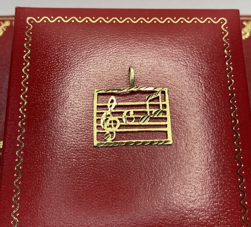 Ciondolo charm musica oro - charm,
