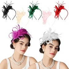 Cappello donna grande Fascinator fascia clip matrimoni gare Royal Ascot e feste