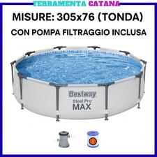 bestway piscina rigida tonda rotonda fuori terra da giardino esterno per bambini