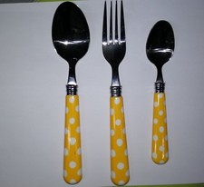 SUN POLKA DOT YELLOW FORK