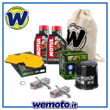 Kit tagliando Olio MOTUL 7100 Filtri Candele per Moto Kawasaki ER-6 2007 2008