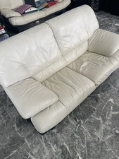 Coppia di divani in vera pelle