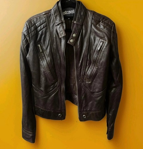 Giubbotto pelle just - just, cavalli