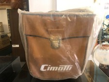 CIMATTI BOLOGNA-COPPIA BORSE LATERALI SACCHE BORSA CICLOMOTORE EPOCA MOTORINO