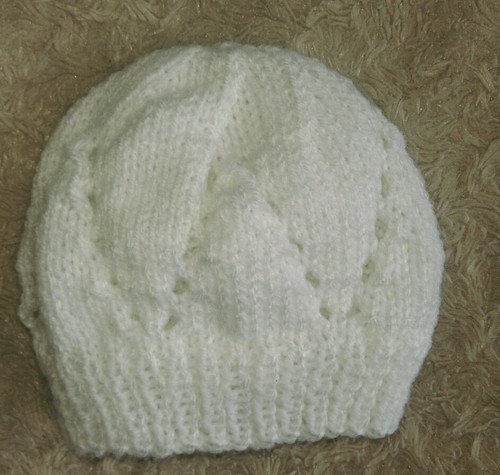 Cappello unisex bianco neonato