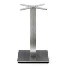 Basamento base gamba per tavolo 60x60 e 70x70 colore acciaio satinato base ghisa