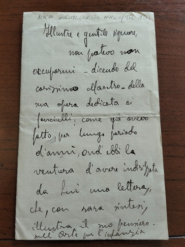 1898 lettera autografa - lettera,