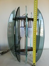 LAMPADARIO FONTANA  ARTE VECA ANNI 70 Vintage chandelier glass lamp