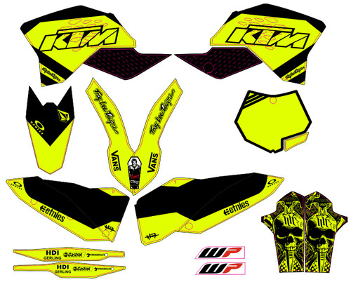 Kit pegatinas ktm exc - pegatinas,