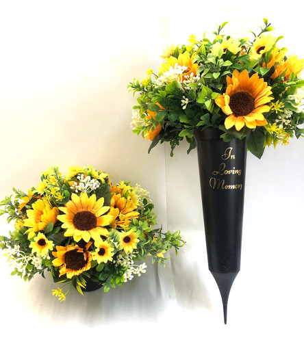 Vaso spiga tomba girasole - tomba,