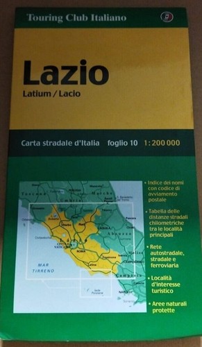 Lazio cartina stradale - lazio,
