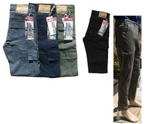 PREZZO RIDOTTO!! Pantalone Cargo 4 Stagioni Tasconi Elasticizzato Regular F